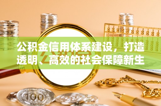 城厢公积金信用体系建设，打造透明、高效的社会保障新生态