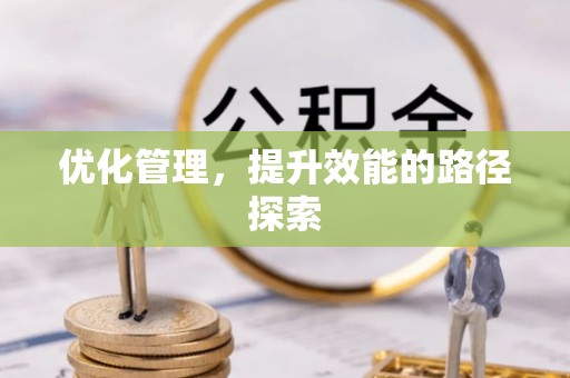 城厢优化管理，提升效能的路径探索