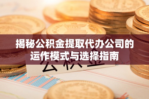 城厢揭秘公积金提取代办公司的运作模式与选择指南